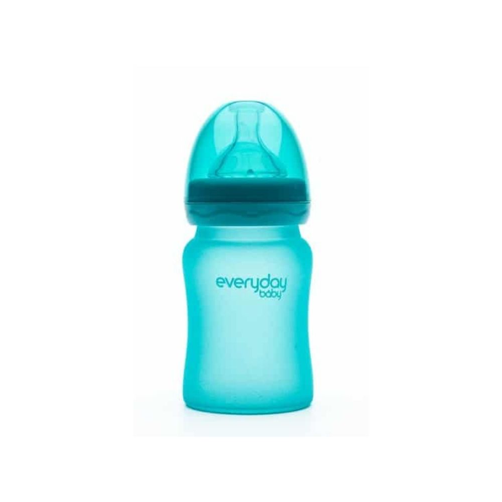 Everyday Baby Glass Heat Sensing Bottle - Turquoise 